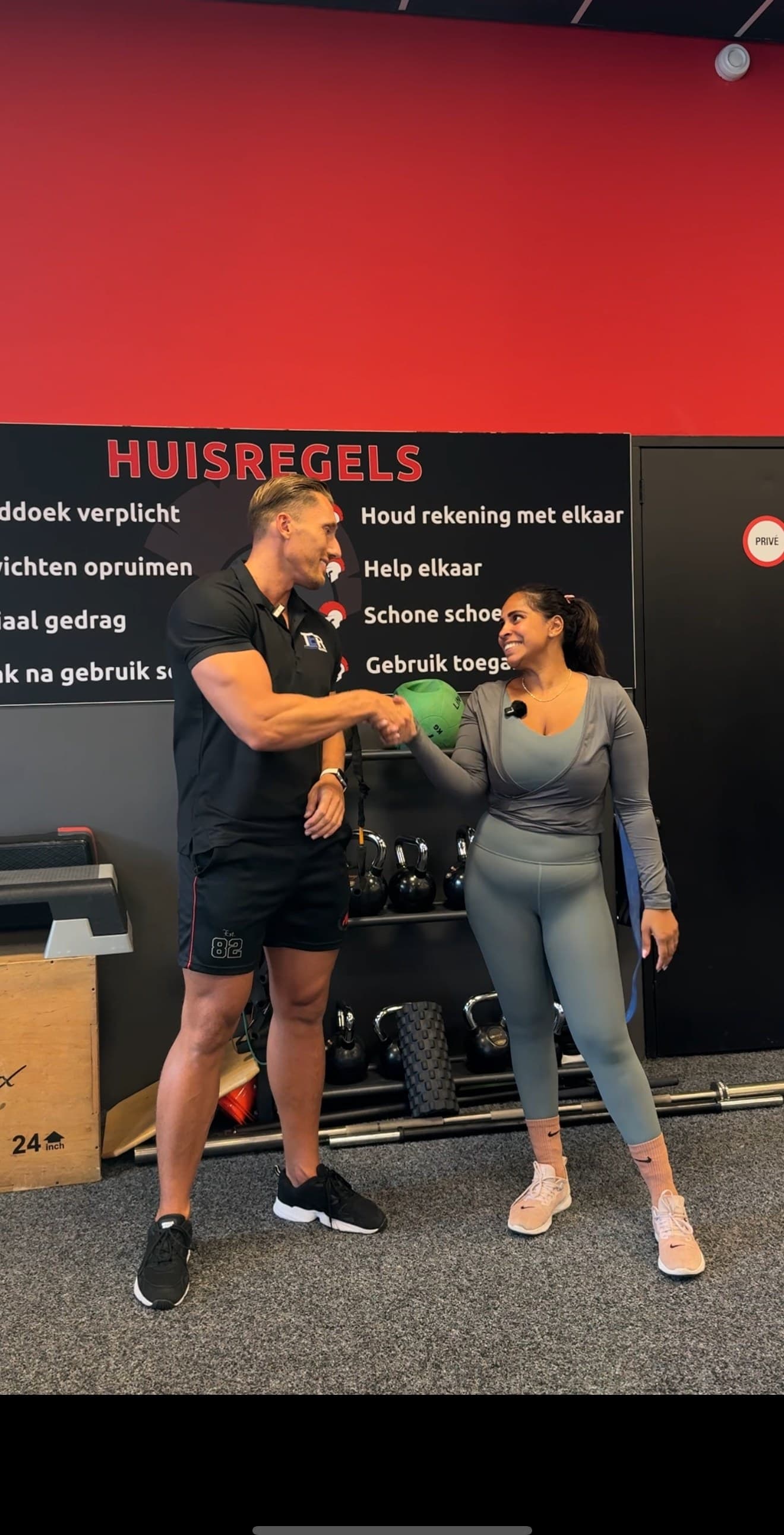 Trainingssessie in de gym
